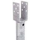 Das U-Teil der starren Schraubfundamente ist unterschiedlich breit. Die Lochausschnitte sind für Schloßschrauben geeignet.