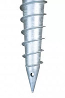 Schraubfundament-Spitzen sind massiv geschmiedet und habe die Wasseraustrittslöcher.